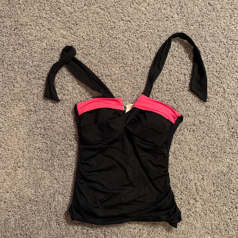 Anna Cole Halter Tie Tankini Top